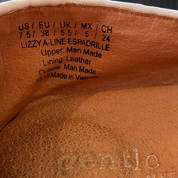 Gentle Souls Colorful Lizzy A-Line Espadrille Size 7.5 - Picture 8 of 8